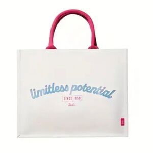 Pink & White Barbie Tote Bag